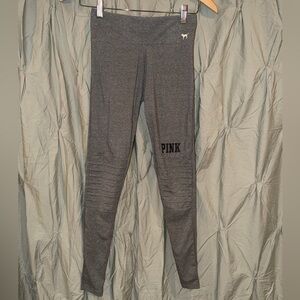 Victoria's Secret Pink and Gray Yoga Leggings